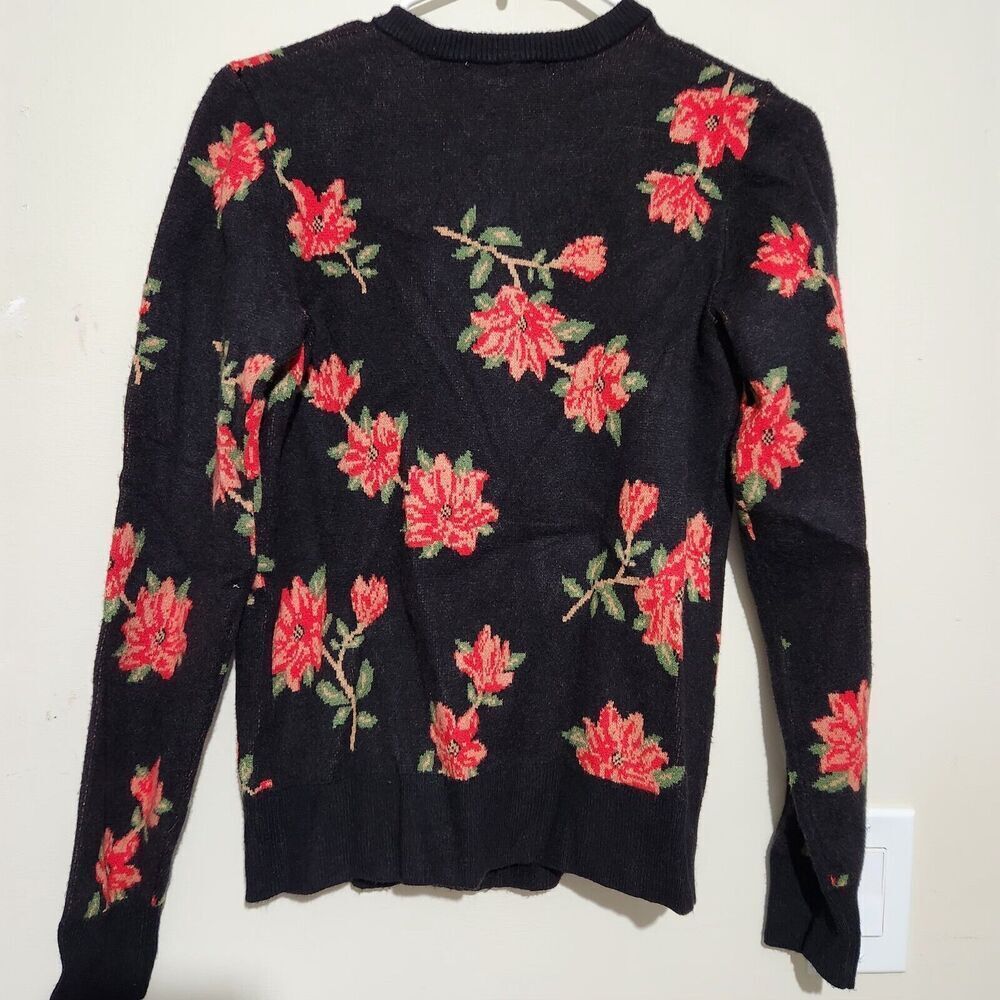 Draper James Womens Cardigan sweater Size Xsmall Floral Print Soft - Picture 3 of 12